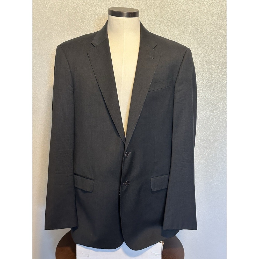 ARMANI Collezioni G-Line 2 Button Men Wool Blazer Jacket Italy Sz US 44 Charcoal
